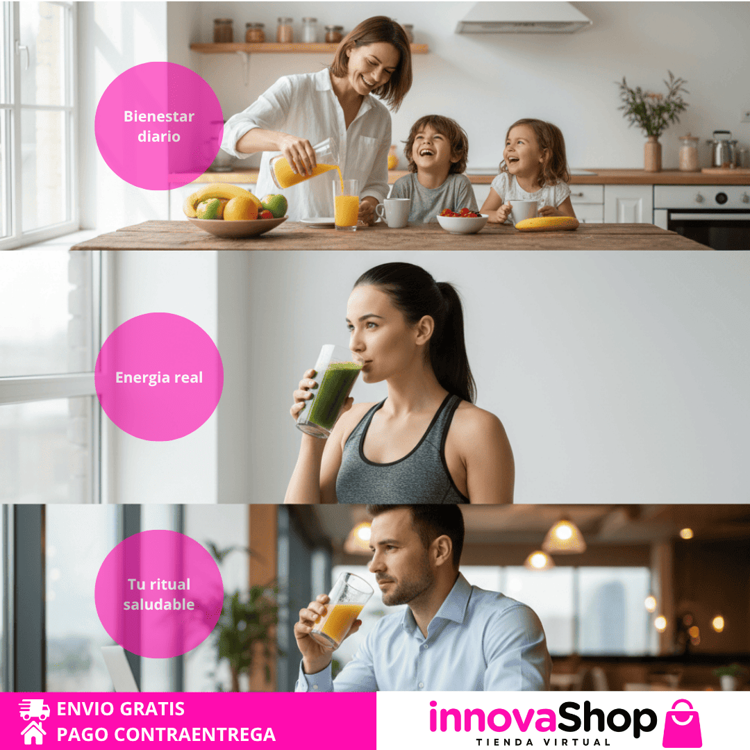 PROMO BLACK FRIDAY! VitaJuice Pro 800 - Extractor de jugo 3 en 1 + eBook GRATIS "35 recetas de jugos saludables"