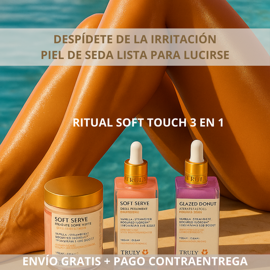 NUEVO RITUAL SOFT TOUCH 3 EN 1: Piel de seda con luminosidad.
