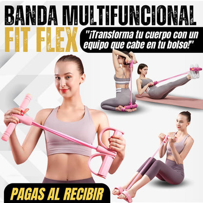 NUEVA BANDA DE EJERCICIO ELASTICA FLEXIFIT PRO - Entrena todo tu cuerpo en casa… en solo 15 minutos al día