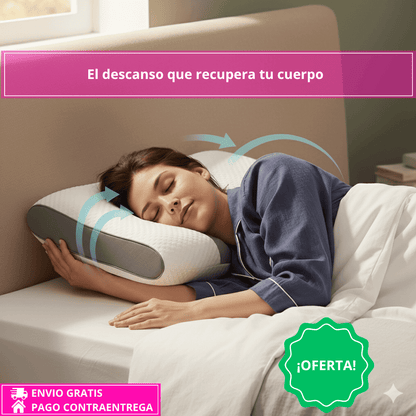 Nueva DorMax™ – Almohada Ortopédica Antialérgica - Tu descanso empieza con una almohada inteligente.
