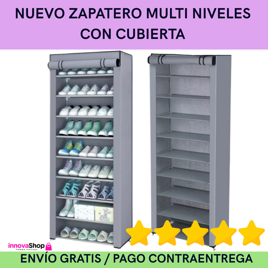 NUEVO ZAPATERO MULTI NIVELES CON CUBIERTA MAXSTORE 10