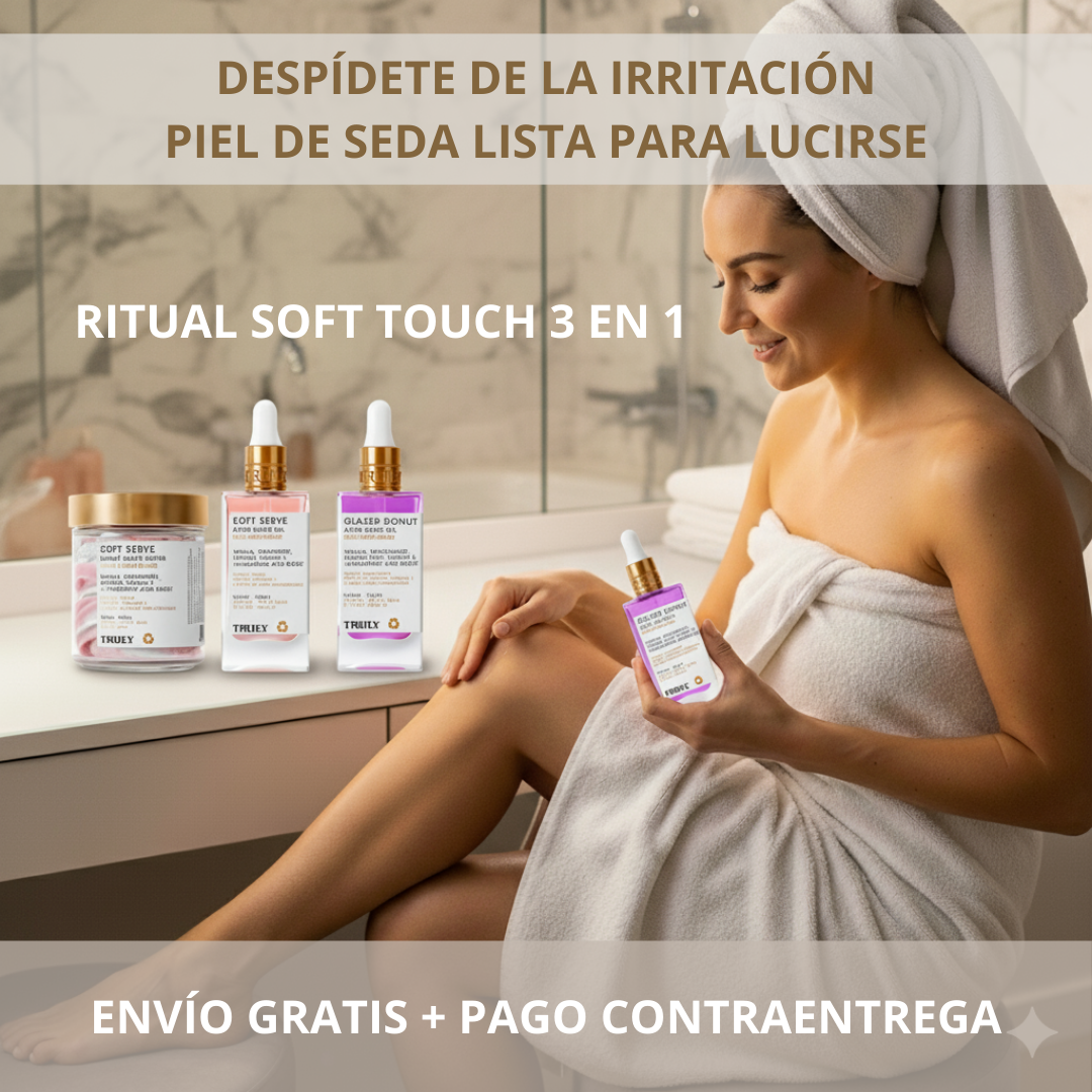 NUEVO RITUAL SOFT TOUCH 3 EN 1: Piel de seda con luminosidad.