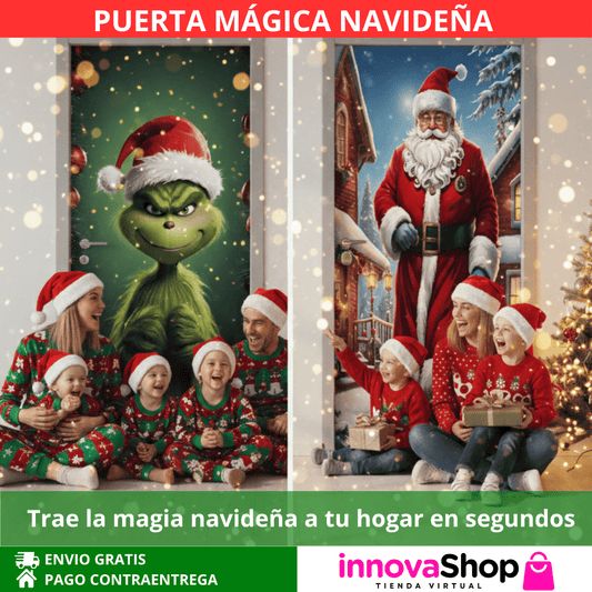 Nueva Puerta Mágica Navideña - Funda Decorativa