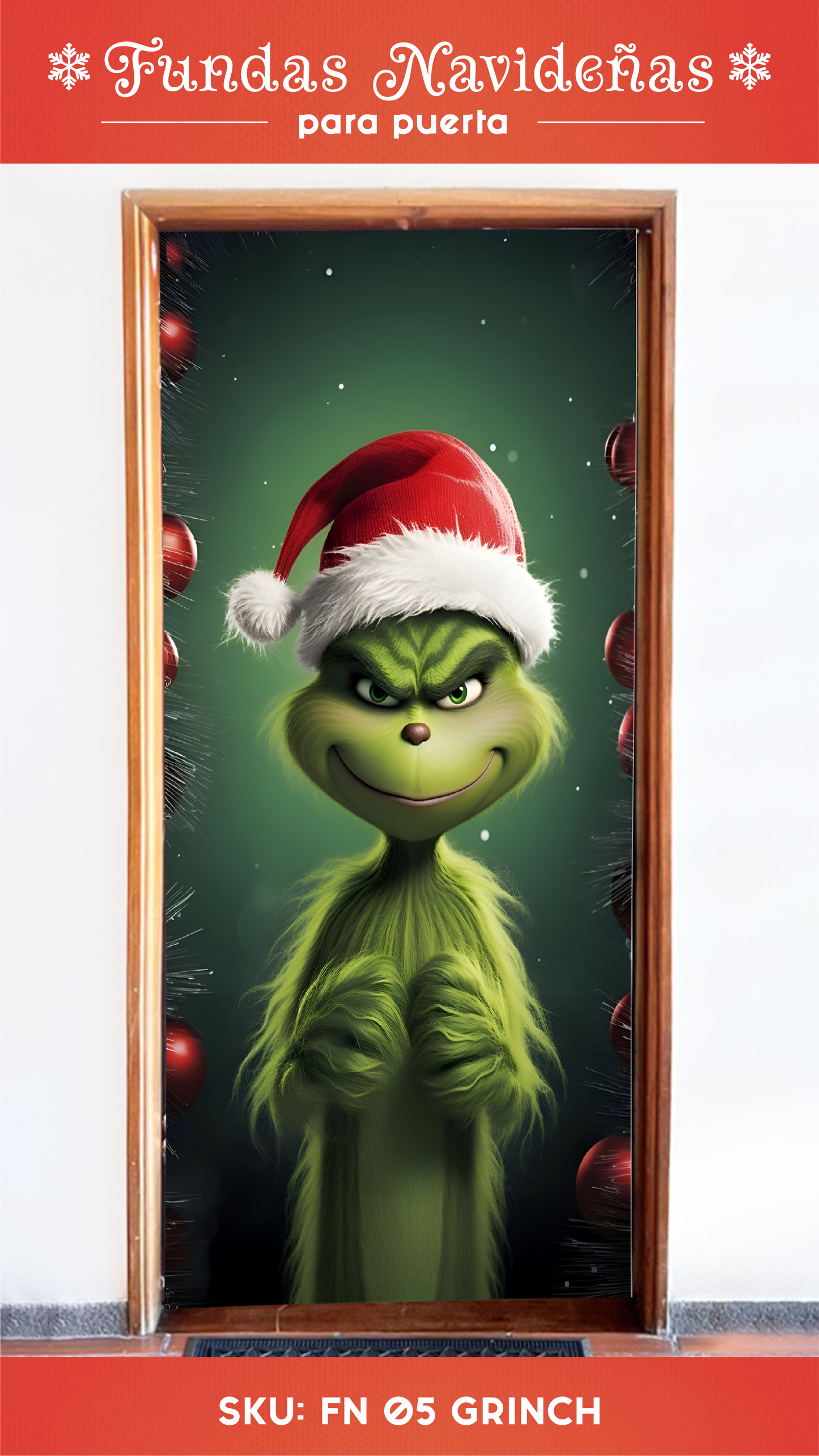 Nueva Puerta Mágica Navideña - Funda Decorativa