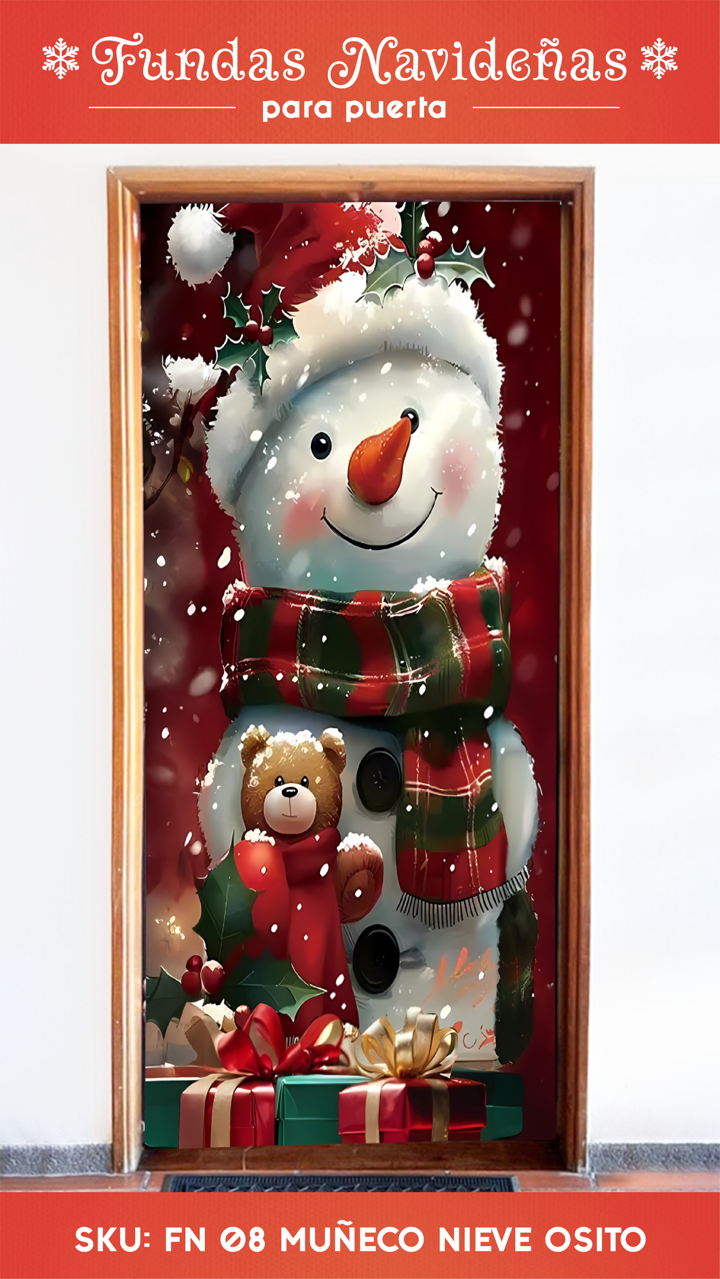 Nueva Puerta Mágica Navideña - Funda Decorativa