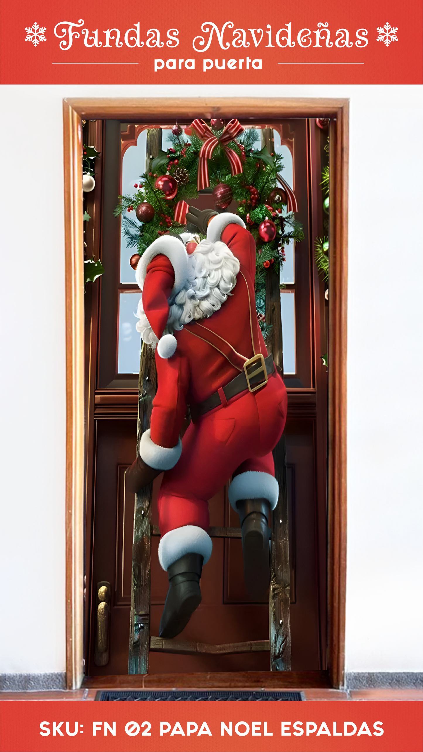 Nueva Puerta Mágica Navideña - Funda Decorativa