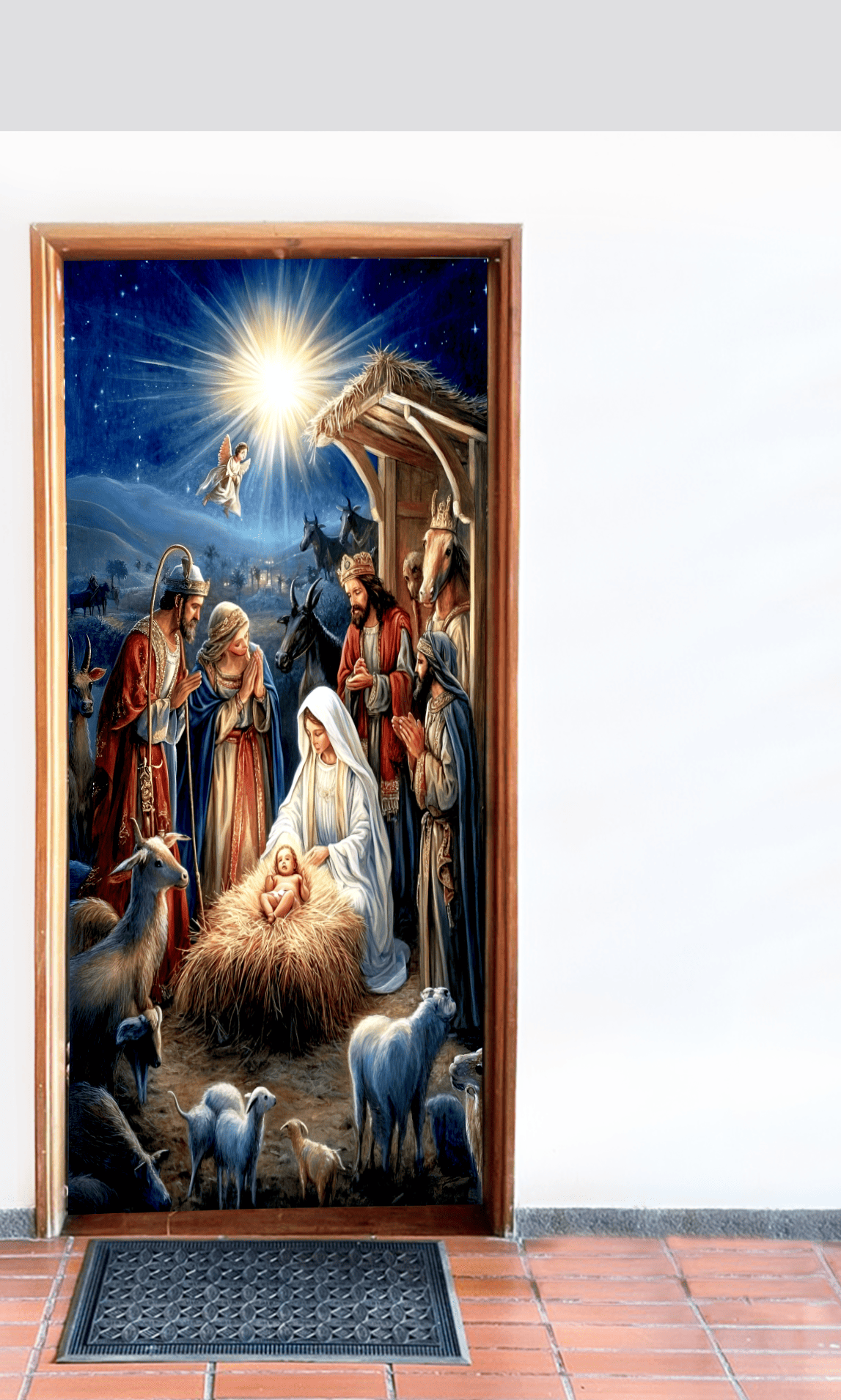 Nueva Puerta Mágica Navideña - Funda Decorativa