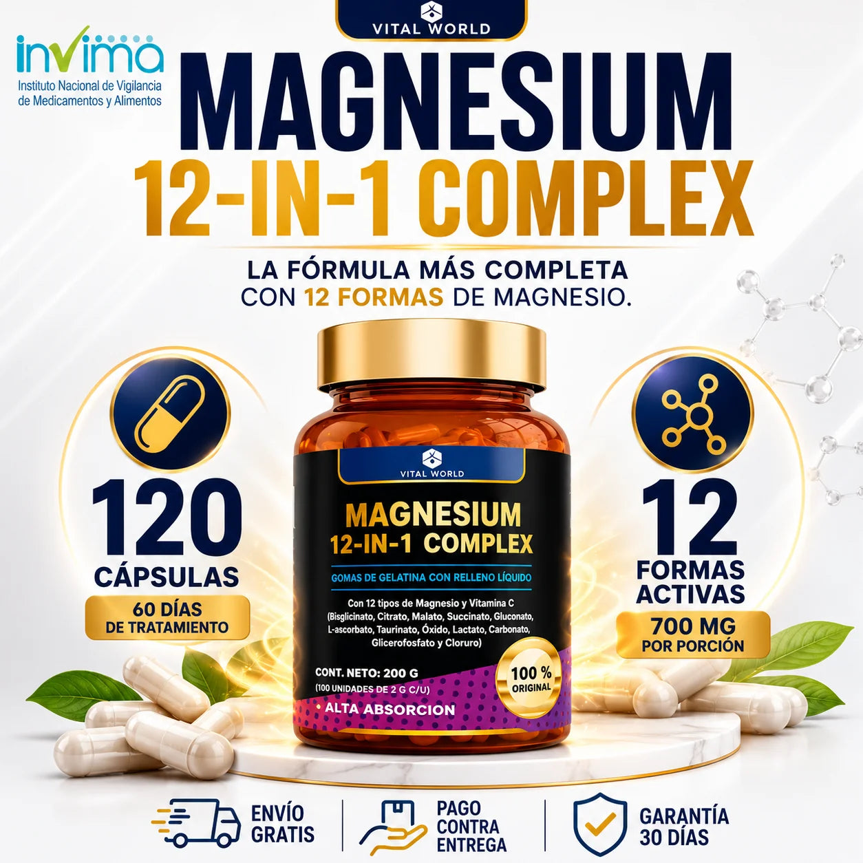 Vital World – MAGNESIO 12 en 1