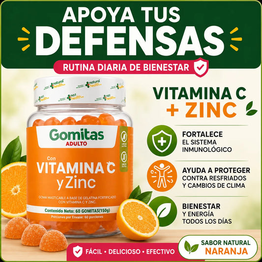 VITAMINA C Y ZINC GOMAS